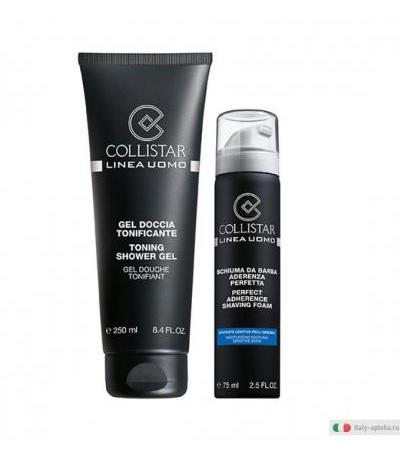 Collistar Uomo Gel Doccia Tonificante 250ml +IN REGALO Schiuma da Barba 75ml