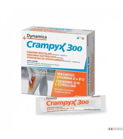 Crampyx 300 gusto agrumi integratore alimentare utile per la stanchezza 20 bustine orosolubili