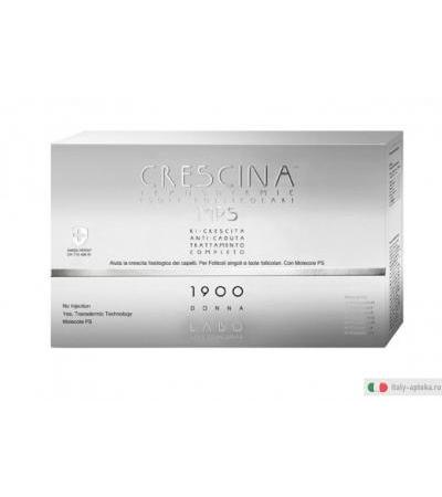 Crescina MPS 1900 DONNA Transdermic Isole Follicolari Ri-crescita Trattamento completo 20 + 20 fiale