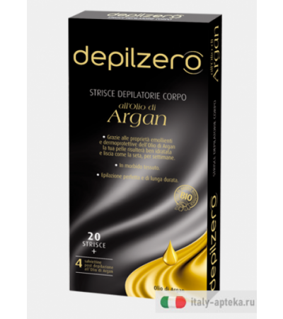 Depilzero Strisce depilatorie Corpo all'olio di argan