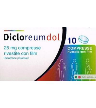 Dicloreum Dol 25mg 10 compresse rivestite
