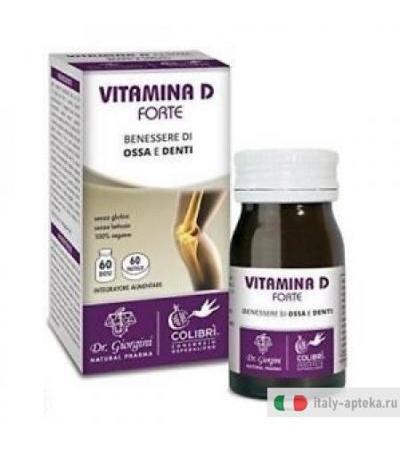 Dr. Giorgini Vitamina D Forte integratore alimentare utile per ossa e denti 60 pastiglie