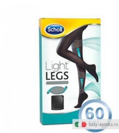Dr.Scholl Light Legs Collant velati a compressione graduata 60 DEN TG. L colore nero