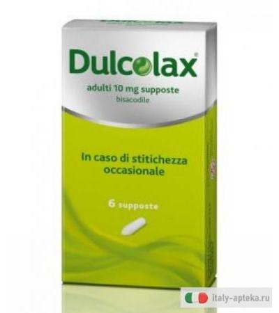 Dulcolax 10mg in caso di stitichezza occasionale 6 supposte