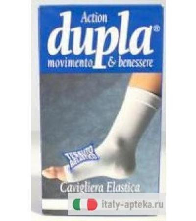 Dupla cavigliera elastica taglia L Colore Bianco