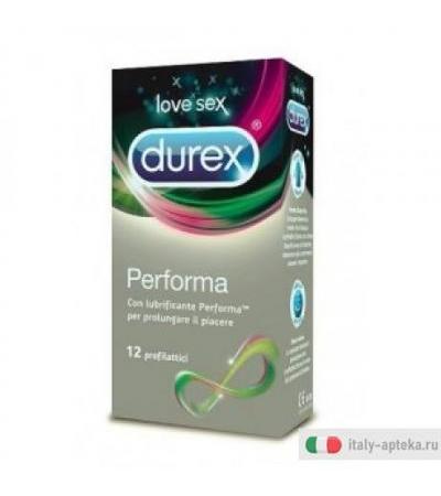 Durex Love Sex Performa con lubrificante Perform 12 profilattici