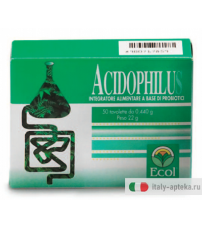 Ecol Acidophilus Integratore Probiotici 50 tavolette