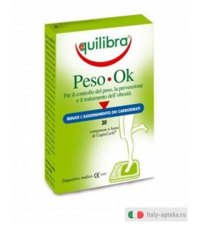 Equilibra Peso Ok assorbimento dei carboidrati 30 compresse a base di CaptoCarb
