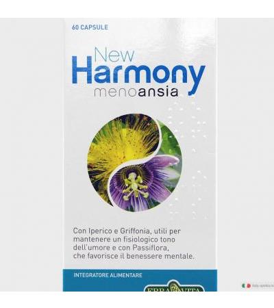Erbavita New Harmony Meno Ansia integratore alimentare per il benessere mentale 60 capsule
