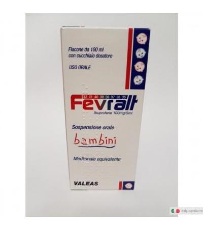 Fevralt bambini 100 mg/5 ml sospensione orale 100 ml