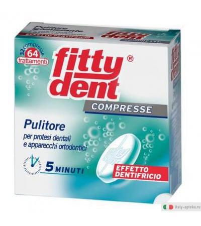 Fittydent Pulitore per protesi dentali e apparecchi ortodontici 32 compresse