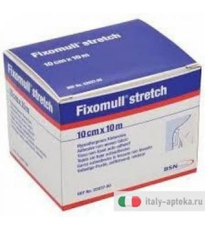 Fixomull Stretch Garza Autoadesiva morbida ed estendibile m10x10 cm
