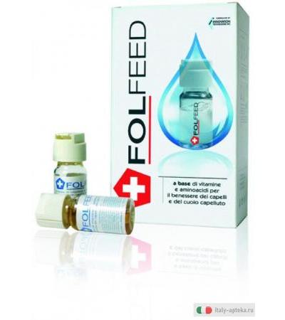 FolFeed Lozione per il benessere dei capelli 12 flaconcini