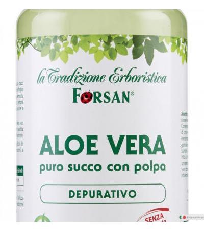 Forsan Aloe Vera puro succo con polpa depurativo 500ml