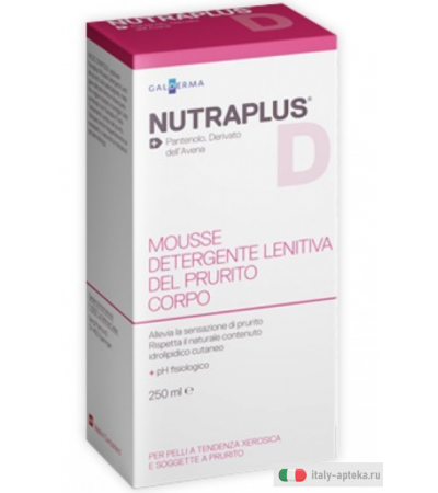 Galderma Nutraplus D Mousse Detergente Lenitiva Prurito Corpo 250ml