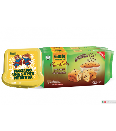 Giusto Plumcake con Gocce di Cioccolato senza glutine 320g
