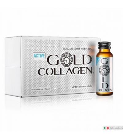 Gold Collagen Active integratore 10 flaconcini