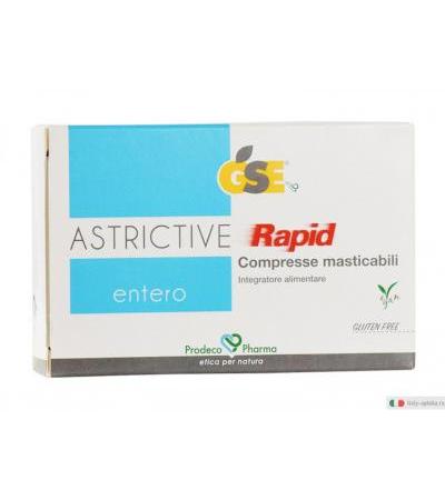 GSE Entero Astrictive Rapid integratore alimentare utile per il tratto intestinale e con funzione antiossidante 24 compresse masticabili