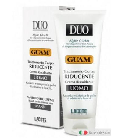 Guam duo trattamento corpo riducente crema riscaldante uomo 200ml
