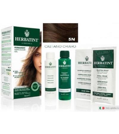 Herbatint Gel colorante permanente 5N Castano Chiaro fino a 2 applicazioni