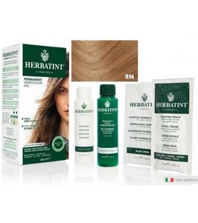 Herbatint Gel colorante permanente 8N Biondo Chiaro fino a 2 applicazioni