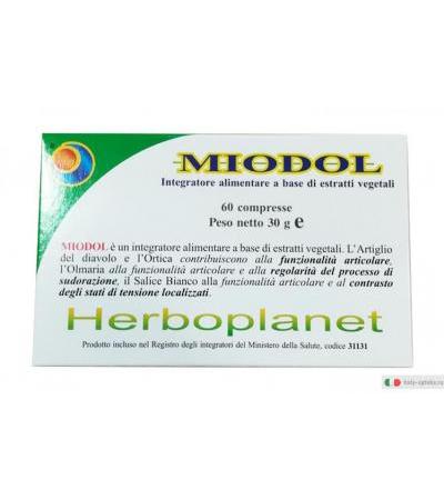 Herboplanet Miodol Integratore a base di estratti vegetali per le funzioni articolari 60 compresse 30g