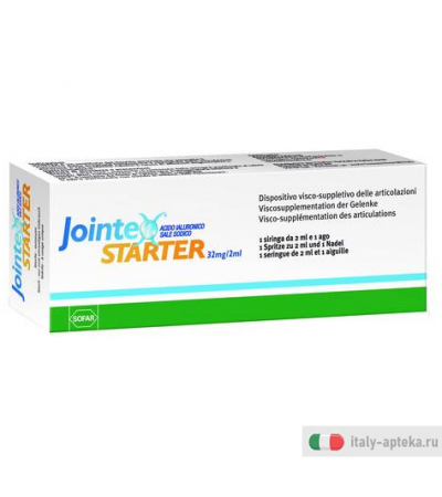 Jointex Starter 3 siringhe con l'1,6% di ialuronato sodico