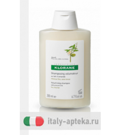 Klorane Shampoo per capelli volumizzante al latte di mandorle 200ml