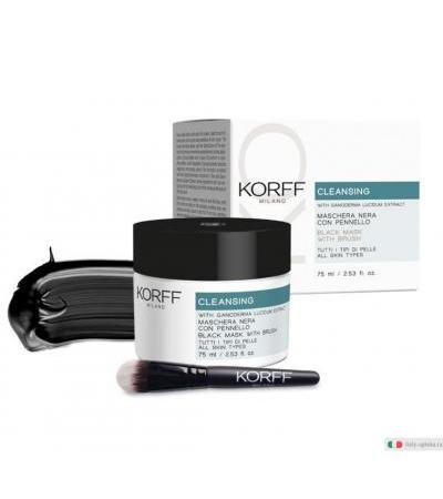 Korff Maschera Viso Nera con Pennello 75ml