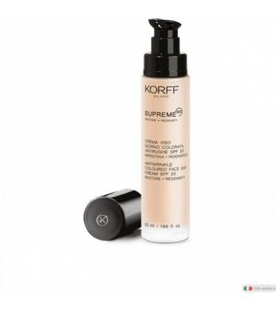 Korff Milano Supreme Crema Viso Giorno Colorata Antirughe SPF 20 Ripristina + Ridensifica 50ml
