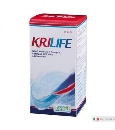 Krilife integratore alimentare utile per l'apparato cardiocircolatorio 30 perle