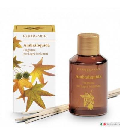L'erbolario Ambraliquida fragranza per legni profumati 125ml