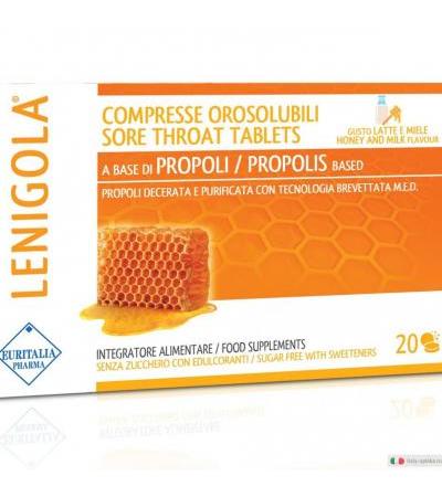 Lenigola orosolubili gusto latte e miele 20 compresse