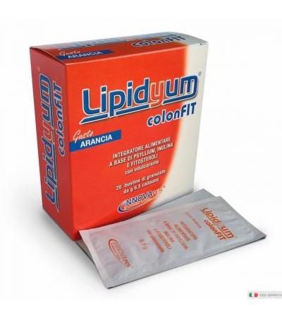Lipidyum Colonfit gusto Arancia integratore alimentare utile per il transito intestinale 20 bustine