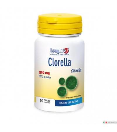 Longlife Clorella integratore alimentare utile per la funzione depurativa 60 capsule