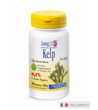 Longlife Kelp funzionalità tiroidea 180 compresse