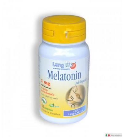 Longlife Melatonin sublinguale coadiuvante ciclo sonno-veglia 120 compresse