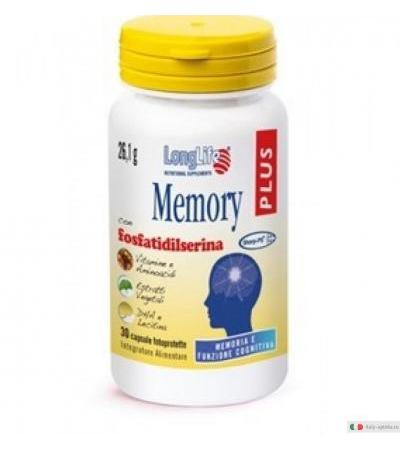 LongLife Memory Plus Memoria e Funzione Cognitiva 30 Capsule
