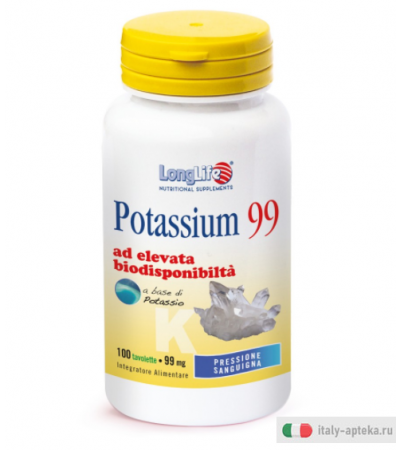 Longlife Potassium 99 pressione sanguigna 100 tavolette