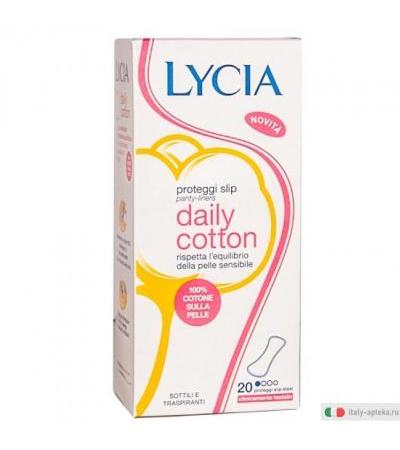 Lycia Daily Cotton Proteggi Slip per pelle sensibile 20 pezzi