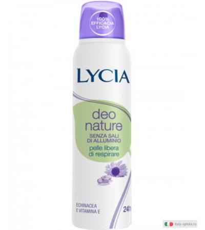 Lycia Deo Nature Spray gas senza sali di alluminio 150ml