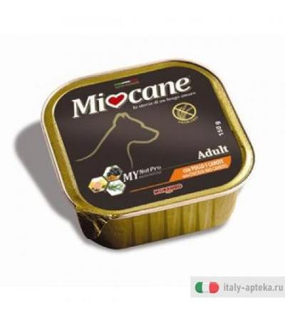 MioCane Patè Adult monoporzione per cani con pollo e carote 150g