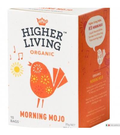 Morning Mojo infuso biologico di Cacao Caffè Verde e Ginseng 15 filtri