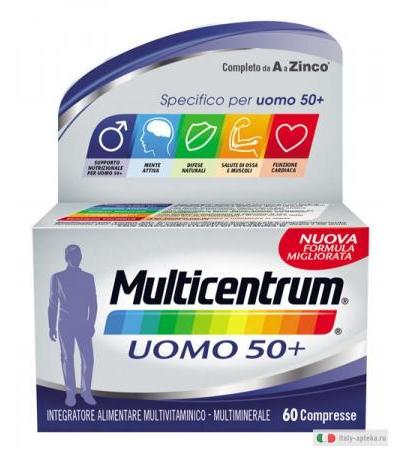 Multicentrum Uomo 50+ multivitaminico-multiminerale 60 compresse
