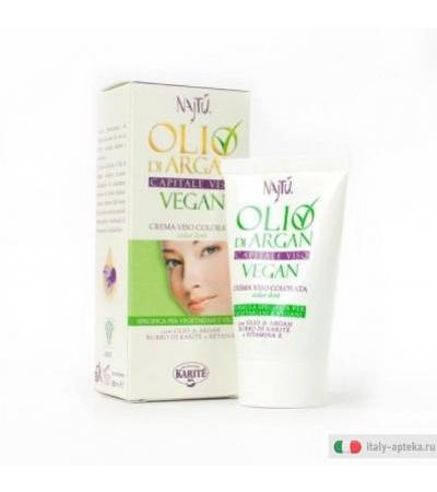 Najtù Vegan Olio di Argan Crema Viso Colorata Color Dorè 30ml