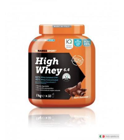 Named High Whey Dark Chocolate integratore alimentare utile per gli sportivi 1kg