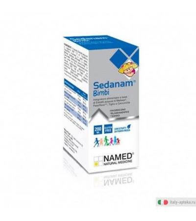 Named Sedanam Bimbi integratore alimentare utile per favorire il sonno sciroppo 200ml