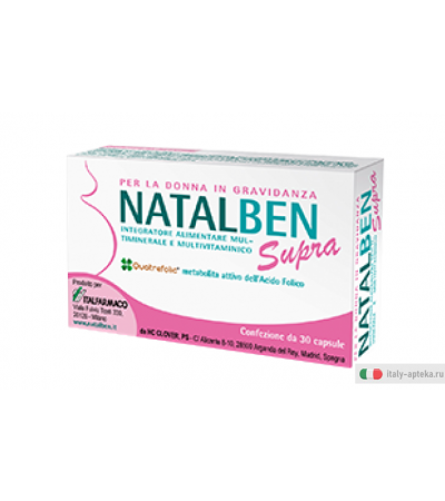 Natalben Supra integratore alimentare utile in gravidanza 30 capsule