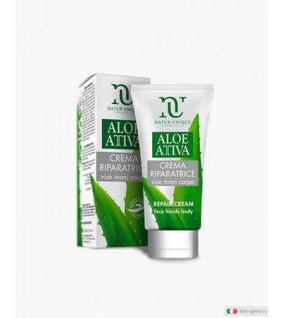 Natur Unique Aloe Attiva Crema Riparatrice per viso mani e corpo 150ml