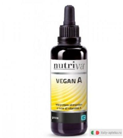 Nutriva Vegan A integratore alimentare utile per il benessere della pelle 30ml